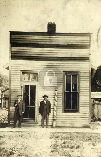 Barber shop wooden pole - shop,