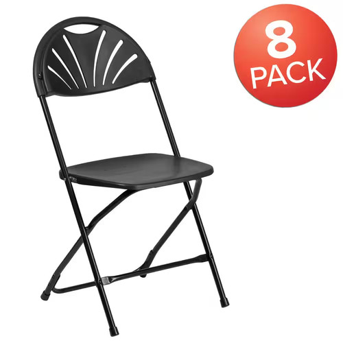 Black metal folding - black,