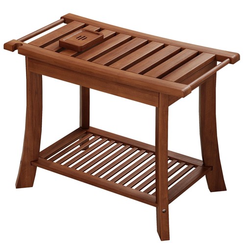Teak shower bench inch - bench,,