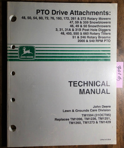 John deere pto drive - john,