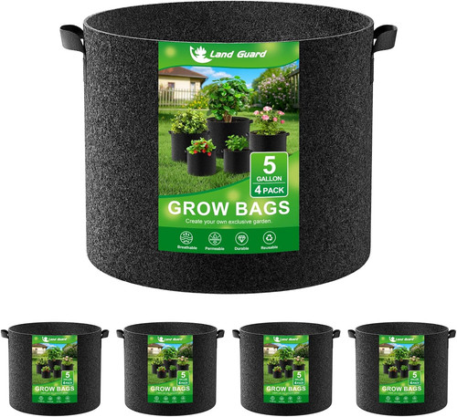 Pack fabric grow bags 5 - fabric,