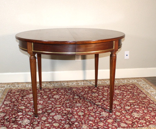French antique round mahogany - french,