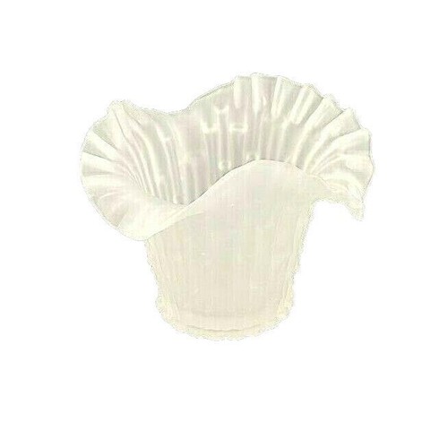 Vintage frosted glass ruffle - vintage,