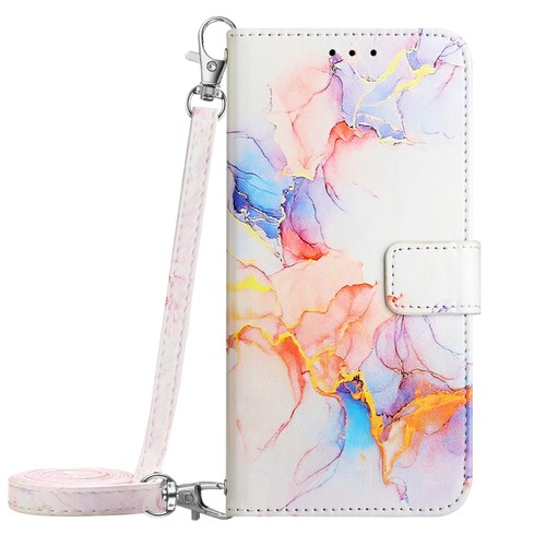 Crossbody marble card wallet - marble,