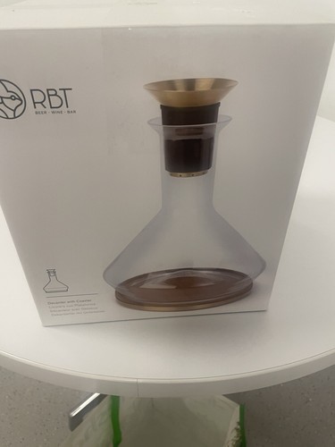 Rbt decanter with coaster - with,
