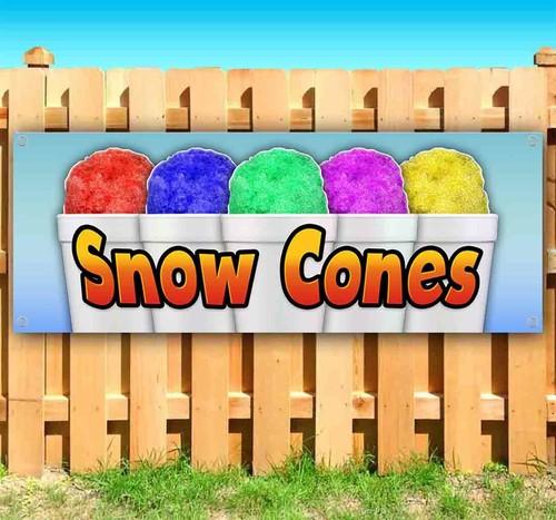 Snow cones advertising - snow,