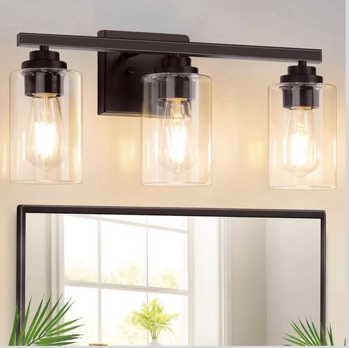 Modern light black vanity - modern,