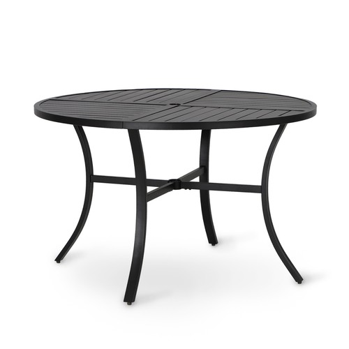 Round patio dining table - round,