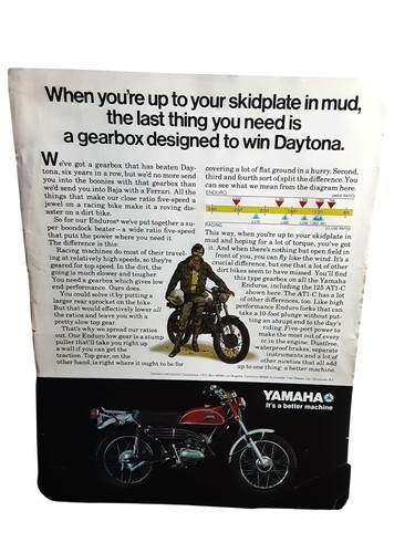 1971 yamaha enduro motorcycle - yamaha,