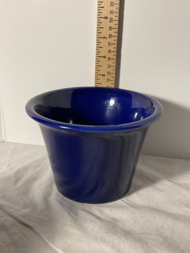 Navy blue planter - ceramic, 4