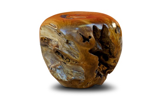 Side table root wood ball - side,