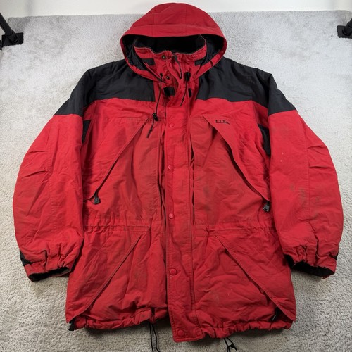 Bean jacket mens large red - ll,