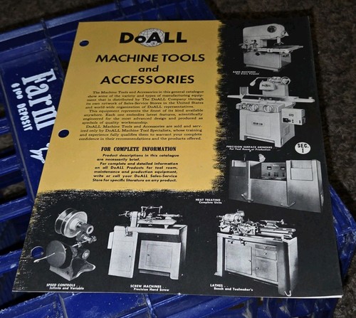 Doall machine tools - tools, and
