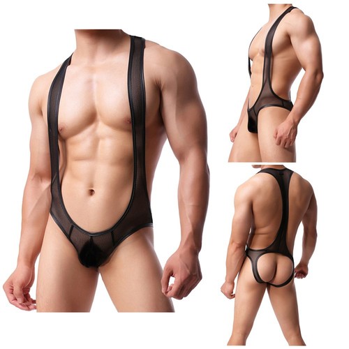 Mesh men leotard freestyle - mesh, men's