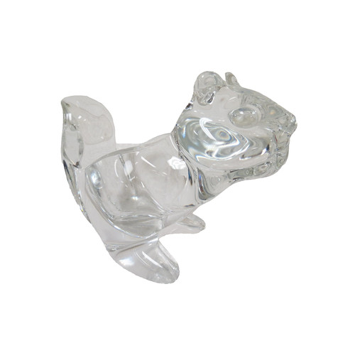 Clear crystal glass squirrel - clear,