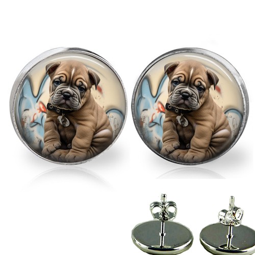 Street art print bulldog puppy - street,