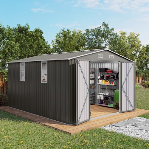 10x12ft metal garden shed - 10x12ft,