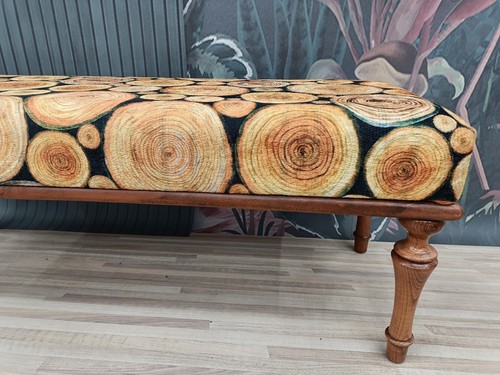 Wood pattern bench handmade - bench,