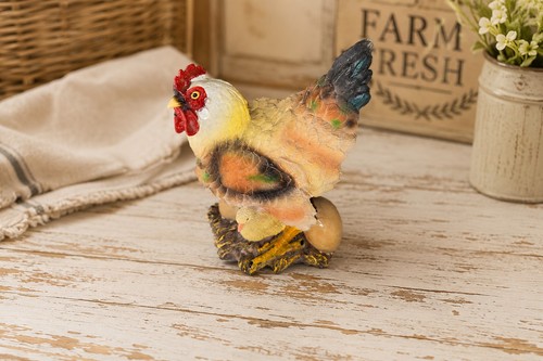 Vintage rustic resin chicken - vintage,