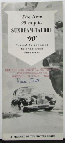 1953 1954 sunbeam talbot - talbot, 90
