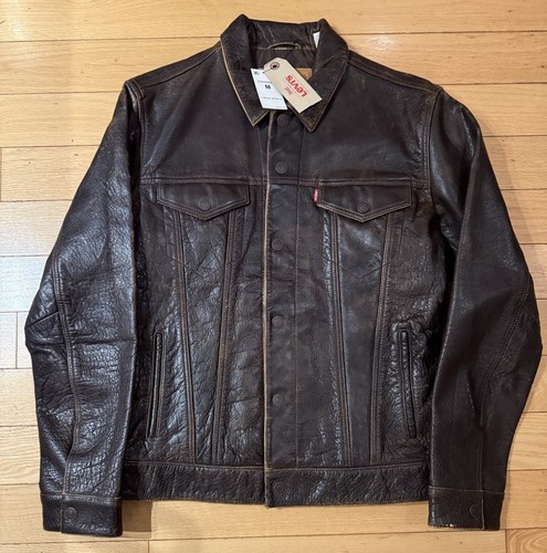 Levis buffalo leather jacket - buffalo,