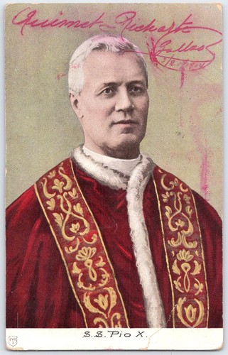 Vintage postcard pope - of,