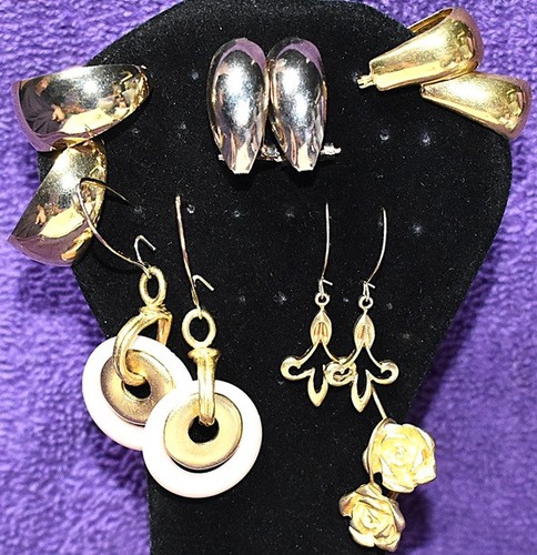 Vintage pairs earrings - earrings,