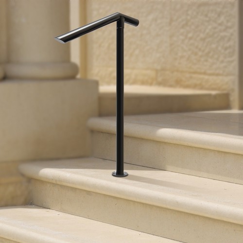 Iron handrail black - black, for