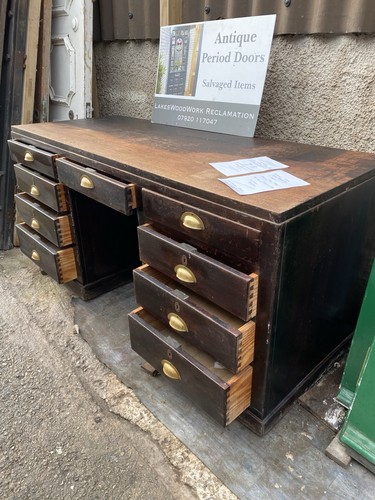 Antique desk twin - desk, 9