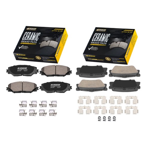 Front rear ceramic brake pad - front,