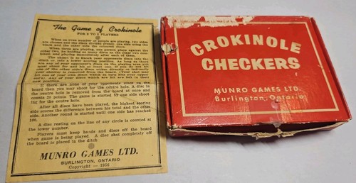 Rare 1956 crokinole wooden - rare,
