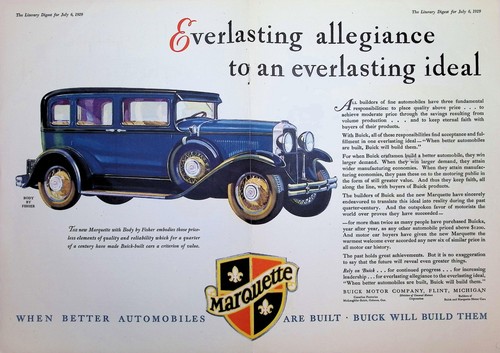 1929 buick marquette magazine - buick,