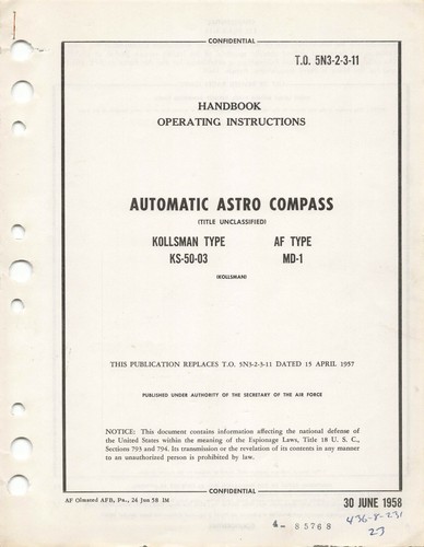 Automatic astro compass 1958 - automatic,