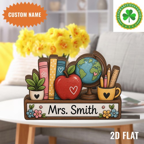 Personalized teacher desk - teacher,