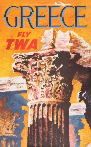Greece fly twa 1960 - greece,