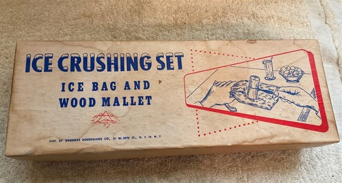 Vintage boxed ice - boxed, crushing