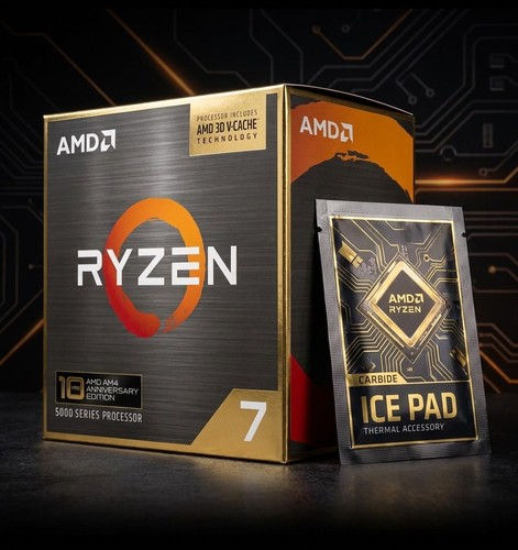 Amd ryzen 5800x3d 10th - amd, 7