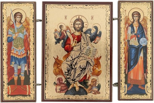 Orthodox triptych icon - icon, –
