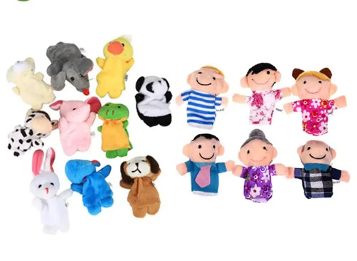 10pcs cartoon finger puppets - 10pcs,