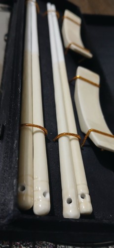 Pair bone chopsticks with - pair,