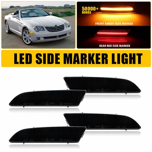 4pcs smoked lens front rear - front, +