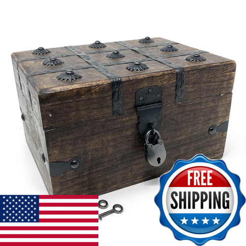 Nautical cove treasure chest - nautical,