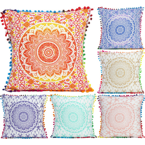 Indian cotton ombre - indian, cushion