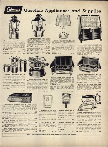 1950 paper coleman lantern - ad,