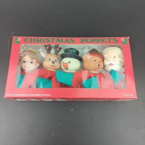 Vintage christmas hand puppet - vintage,