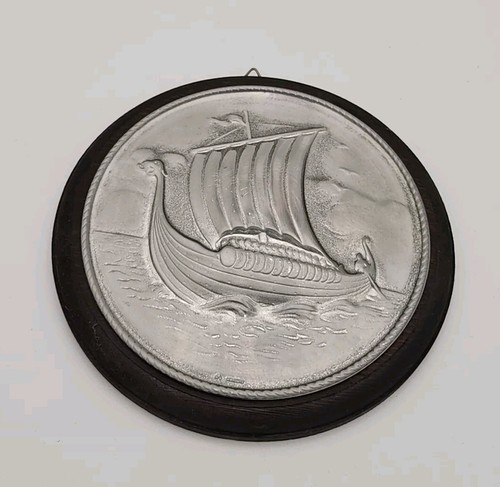 Norwegian viking ship plaque - viking,