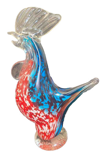 Murano glass rooster - glass,
