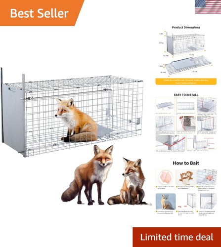Durable iron humane trap - durable, 42"
