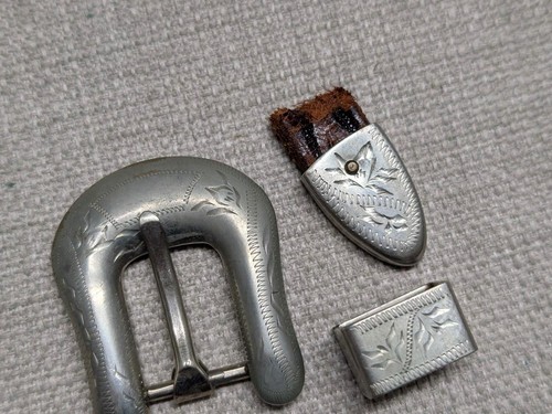 Vintage 3pc belt buckle - 3pc,