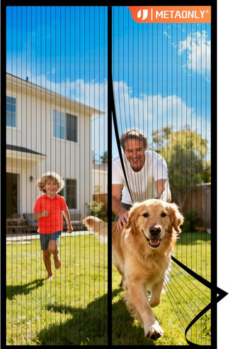 Magnetic screen door mesh - magnetic,
